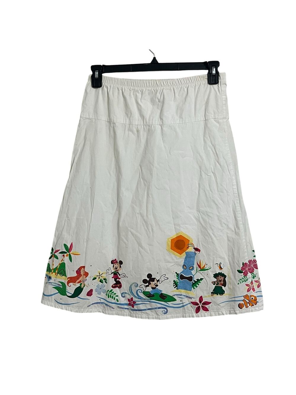 Vintage Disney Store Summer Beach Cotton Aline Skirt